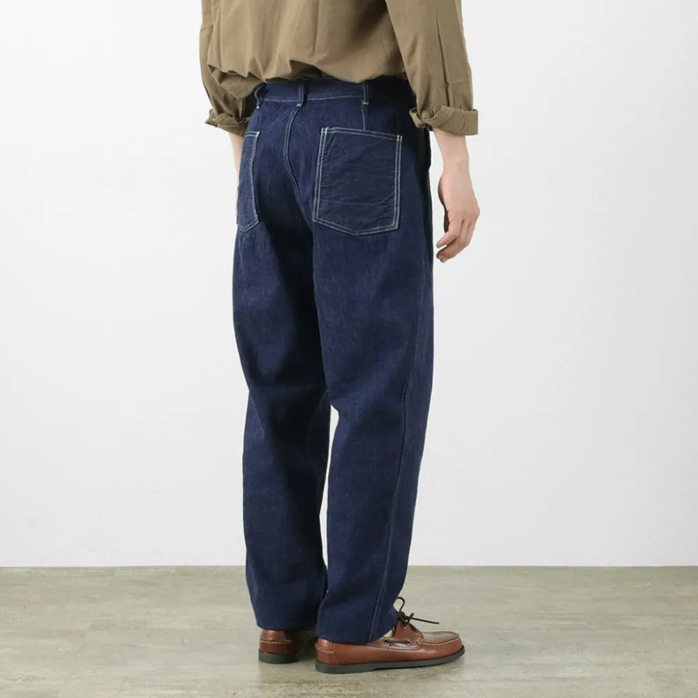 FOB FACTORY Jeans^/ F0511 WW2 Denim deck trousers One wash one-wash