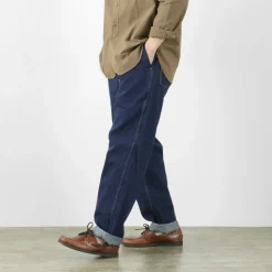 FOB FACTORY Jeans^/ F0511 WW2 Denim deck trousers One wash one-wash