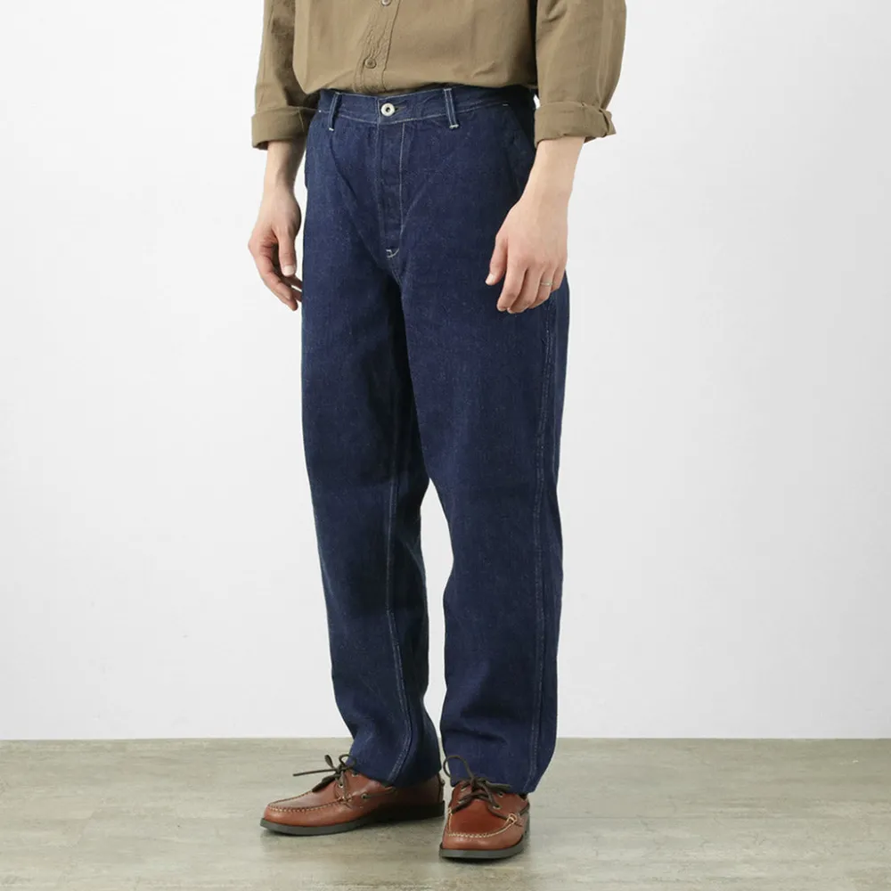 FOB FACTORY Jeans^/ F0511 WW2 Denim deck trousers One wash one-wash