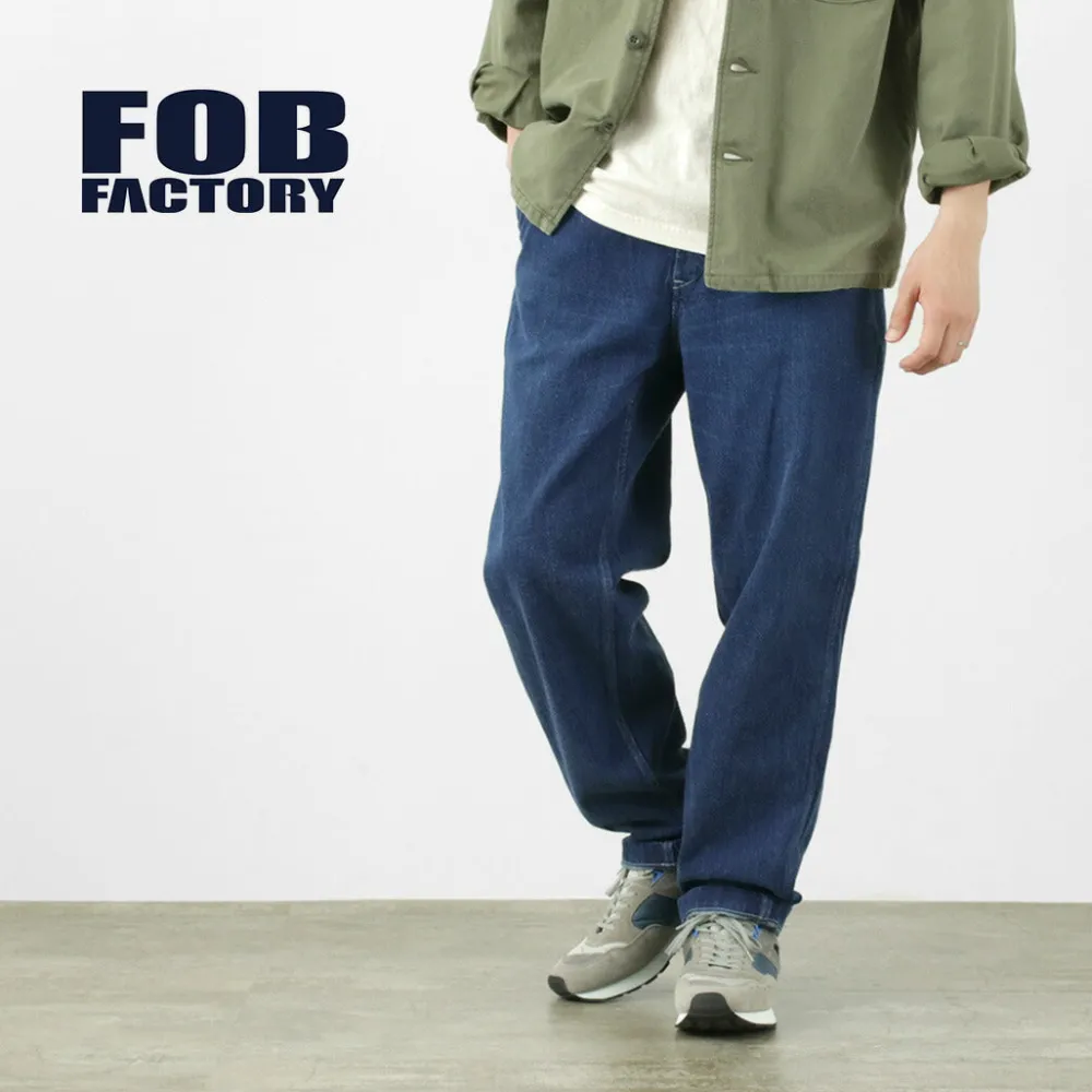 FOB FACTORY Jeans^/ F0511 WW2 Denim deck trousers Used finish used-wash