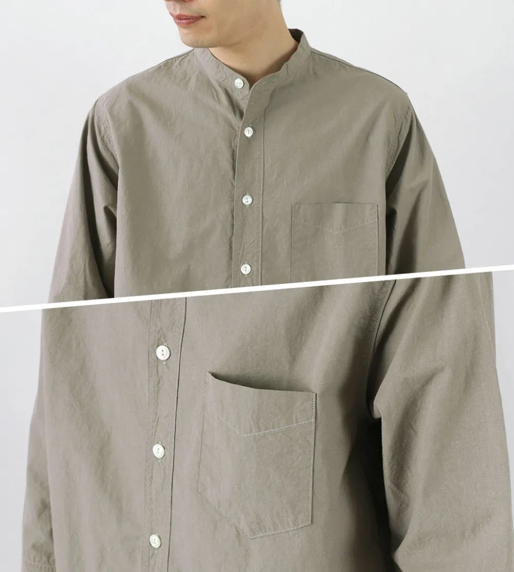 FOB FACTORY Shirts^/ FRC006 military dump band collar shirt