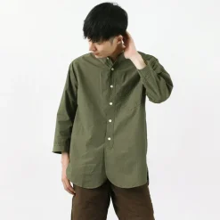 FOB FACTORY Shirts^/ FRC006 military dump band collar shirt