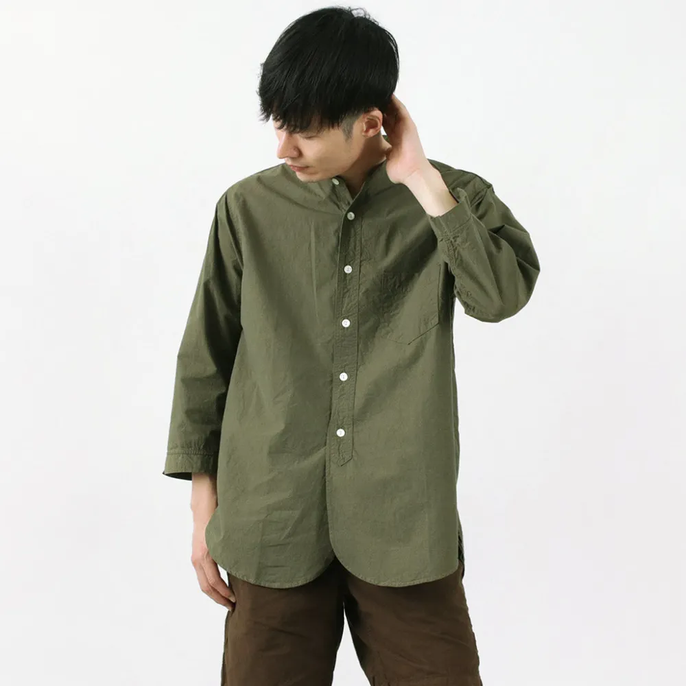 FOB FACTORY Shirts^/ FRC006 military dump band collar shirt