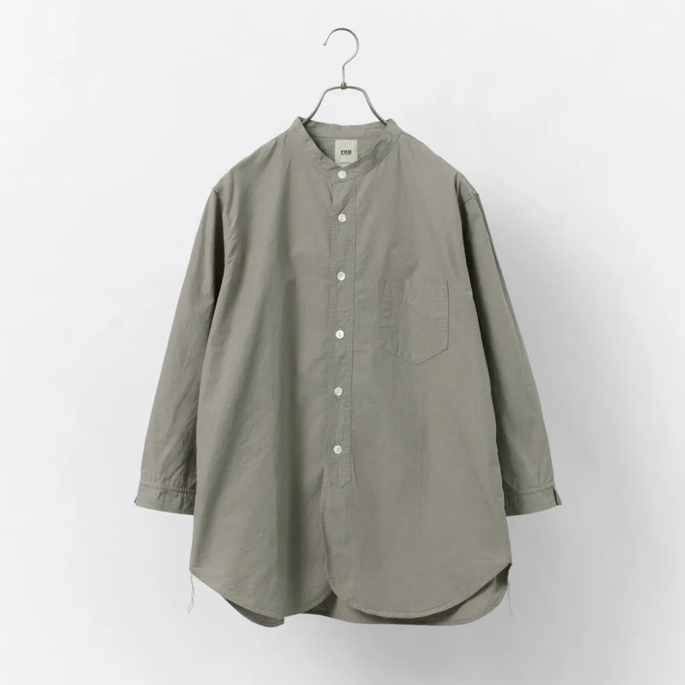 FOB FACTORY Shirts^/ FRC006 military dump band collar shirt