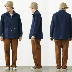 FOB FACTORY Jackets^/ F2417WW2 denim coveralls one-wash