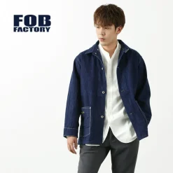 FOB FACTORY Jackets^/ F2417WW2 denim coveralls one-wash