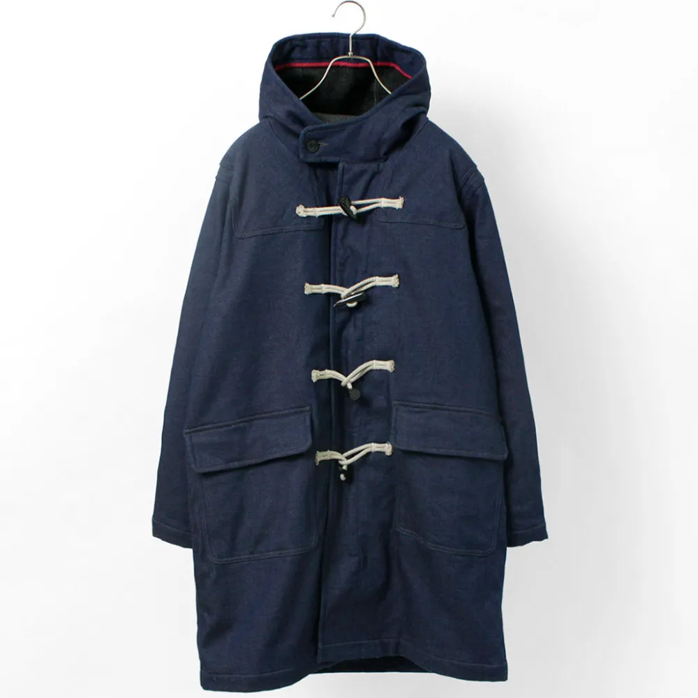 FOB FACTORY Coats^/ Indigo Duffle Coat one-wash