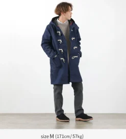 FOB FACTORY Coats^/ Indigo Duffle Coat one-wash