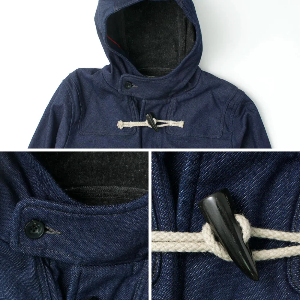 FOB FACTORY Coats^/ Indigo Duffle Coat one-wash