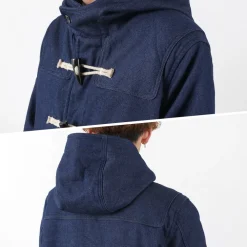 FOB FACTORY Coats^/ Indigo Duffle Coat one-wash