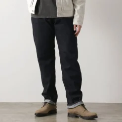 FOB FACTORY Jeans^/ Selvage Denim Tapered 5P Pants indigo