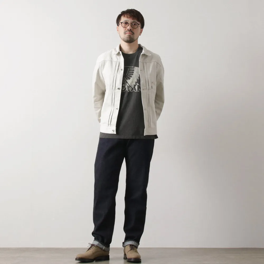 FOB FACTORY Jeans^/ Selvage Denim Tapered 5P Pants indigo