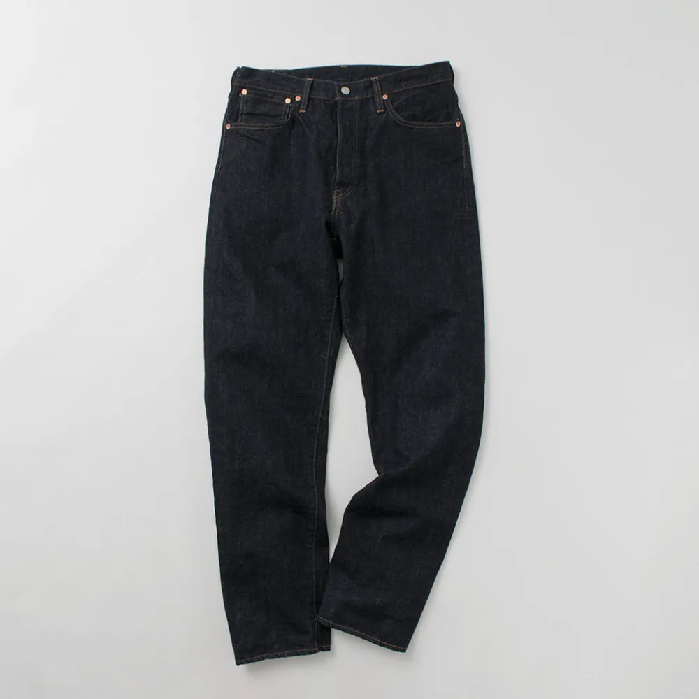 FOB FACTORY Jeans^/ Selvage Denim Tapered 5P Pants indigo