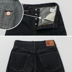 FOB FACTORY Jeans^/ Selvage Denim Tapered 5P Pants indigo