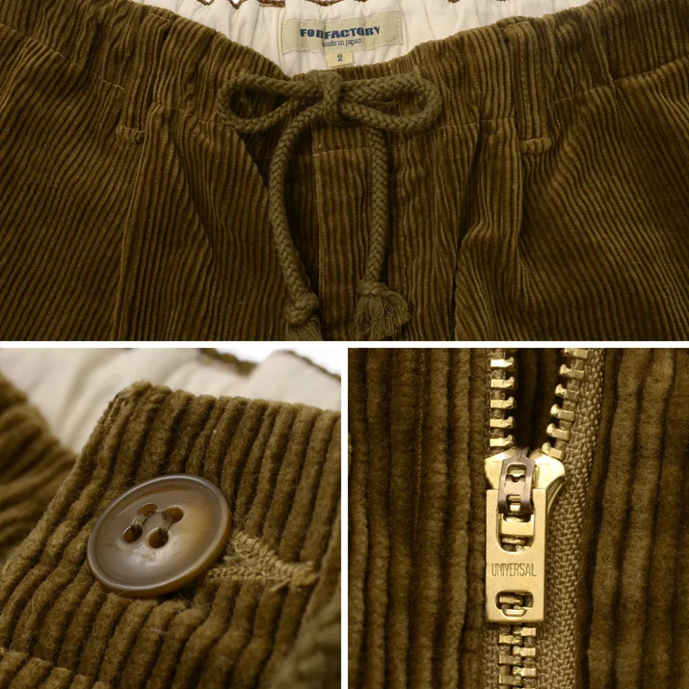 FOB FACTORY Trousers^/ Wide Well Corduroy Pants