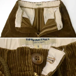 FOB FACTORY Trousers^/ Wide Well Corduroy Pants