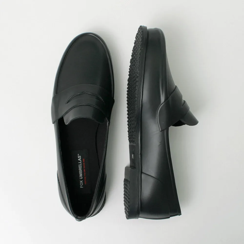 FOX UMBRELLAS Leather Shoes & Boots^/ Loafer Rain shoes black