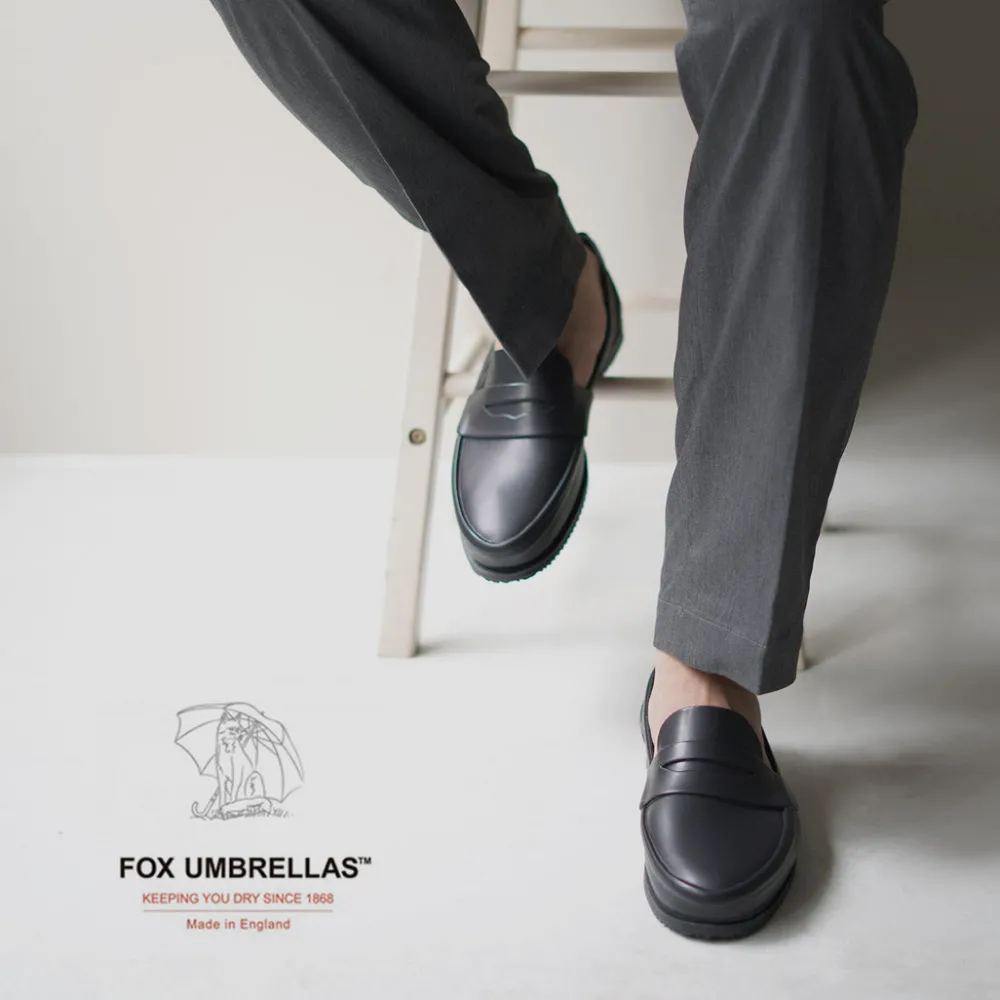 FOX UMBRELLAS Leather Shoes & Boots^/ Loafer Rain shoes black