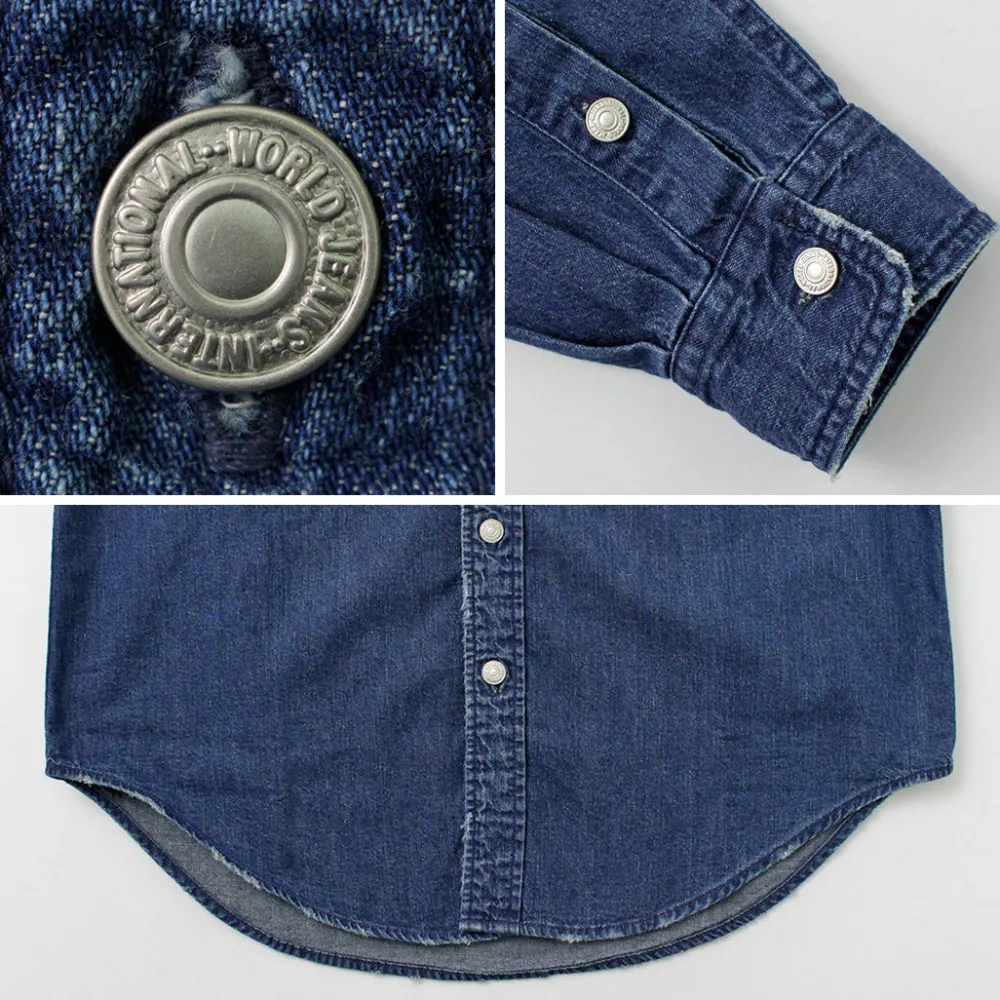 FREEMANS SPORTING CLUB Shirts^/ Great Jones Denim Shirt blue