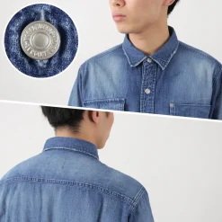 FREEMANS SPORTING CLUB Shirts^/ Great Jones Denim Shirt blue