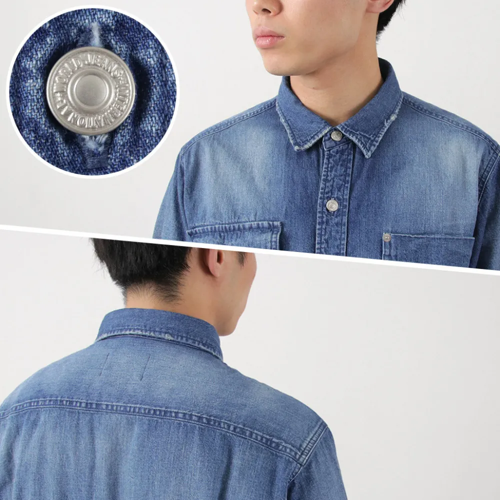 FREEMANS SPORTING CLUB Shirts^/ Great Jones Denim Shirt blue