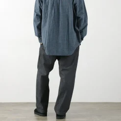 FUJITO Jeans^/ 2 Tuck Trousers Light Ounce Denim black