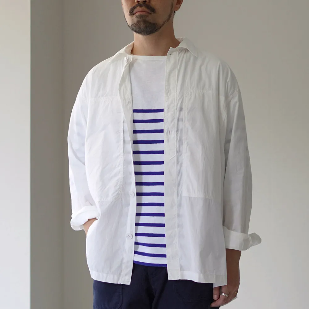 FUJITO Shirts^/ Army Shirt Cotton Broad