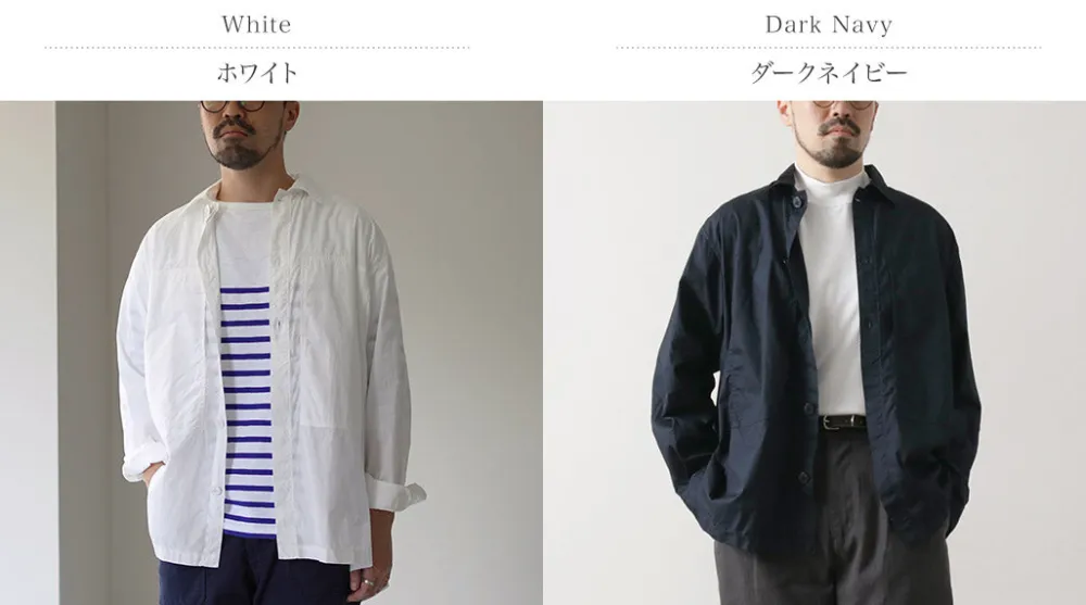 FUJITO Shirts^/ Army Shirt Cotton Broad