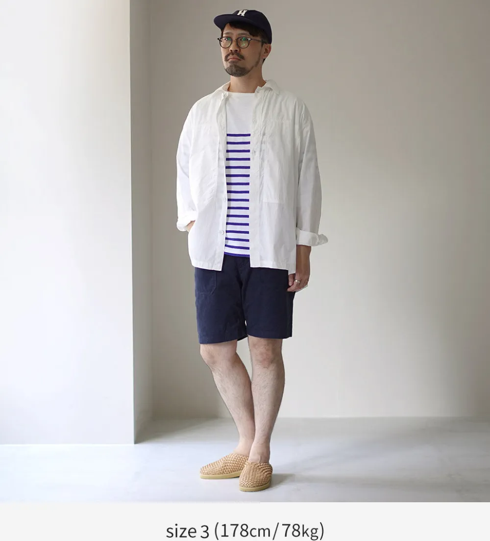 FUJITO Shirts^/ Army Shirt Cotton Broad