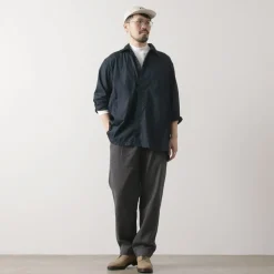 FUJITO Shirts^/ Army Shirt Cotton Broad