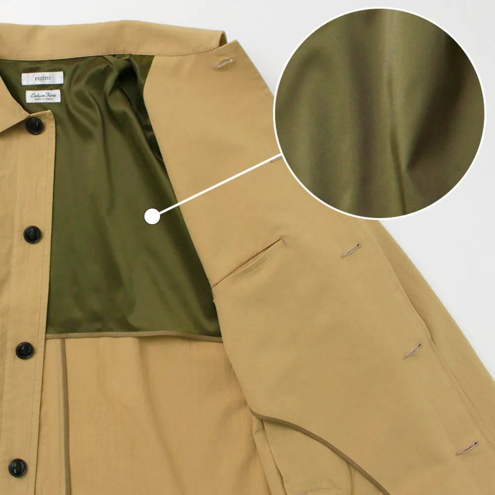 FUJITO Coats^/ Balmacaan Coat Wall Twisted Ox