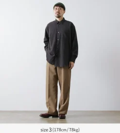 FUJITO Shirts^/ Big Size Shirt micro check brown