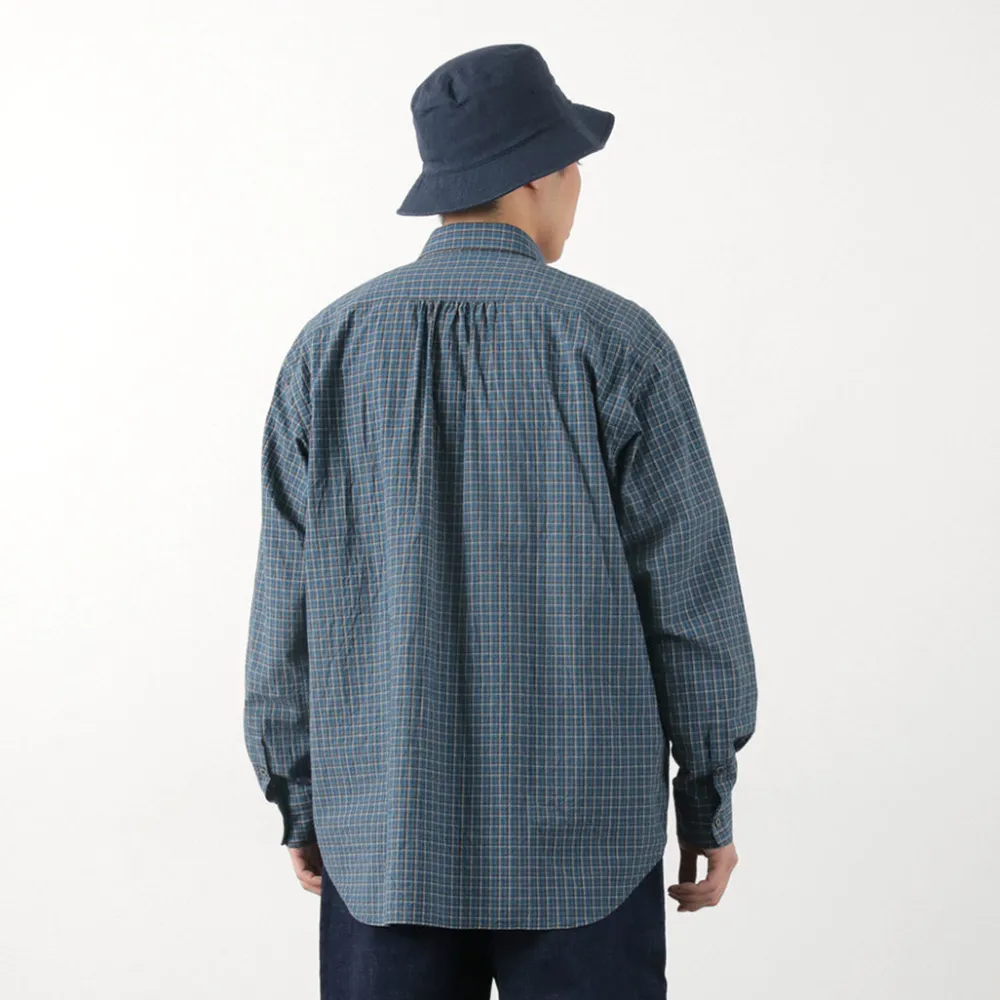 FUJITO Shirts^/ Big Size Shirt Small Check blue