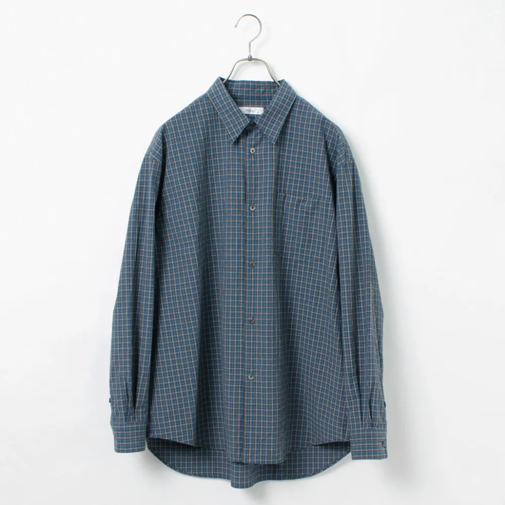 FUJITO Shirts^/ Big Size Shirt Small Check blue
