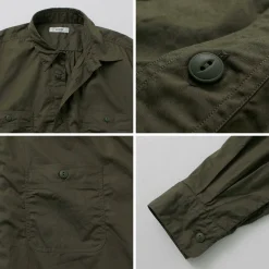 FUJITO Shirts^/ Big Size Work Shirt Broad olive