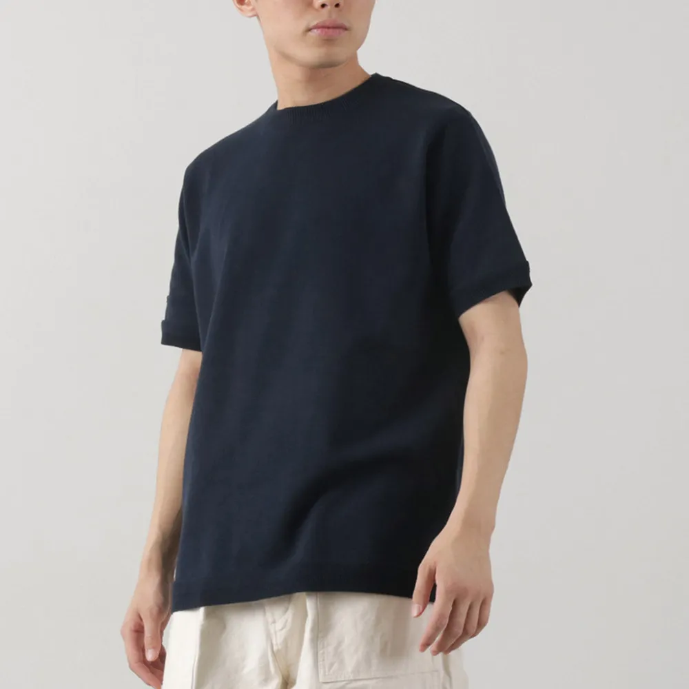 FUJITO Knits^/ Crew Neck Knit T-Shirt