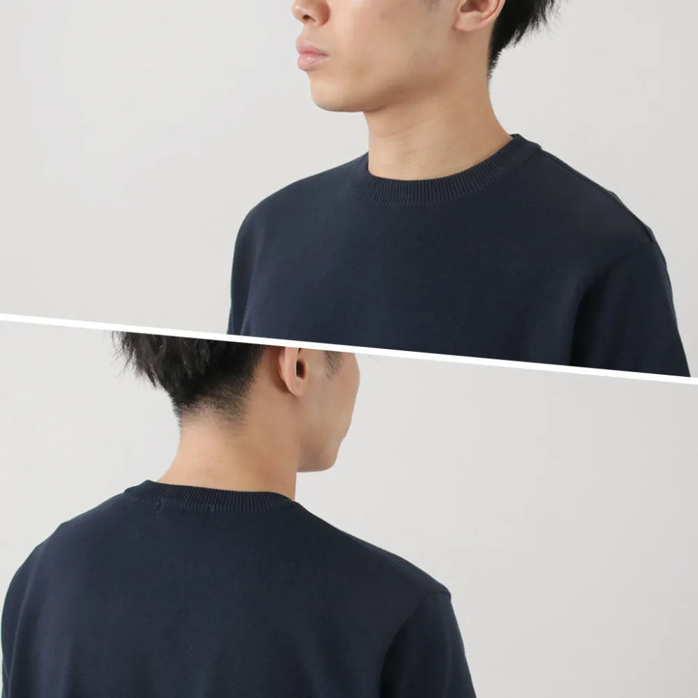 FUJITO Knits^/ Crew Neck Knit T-Shirt
