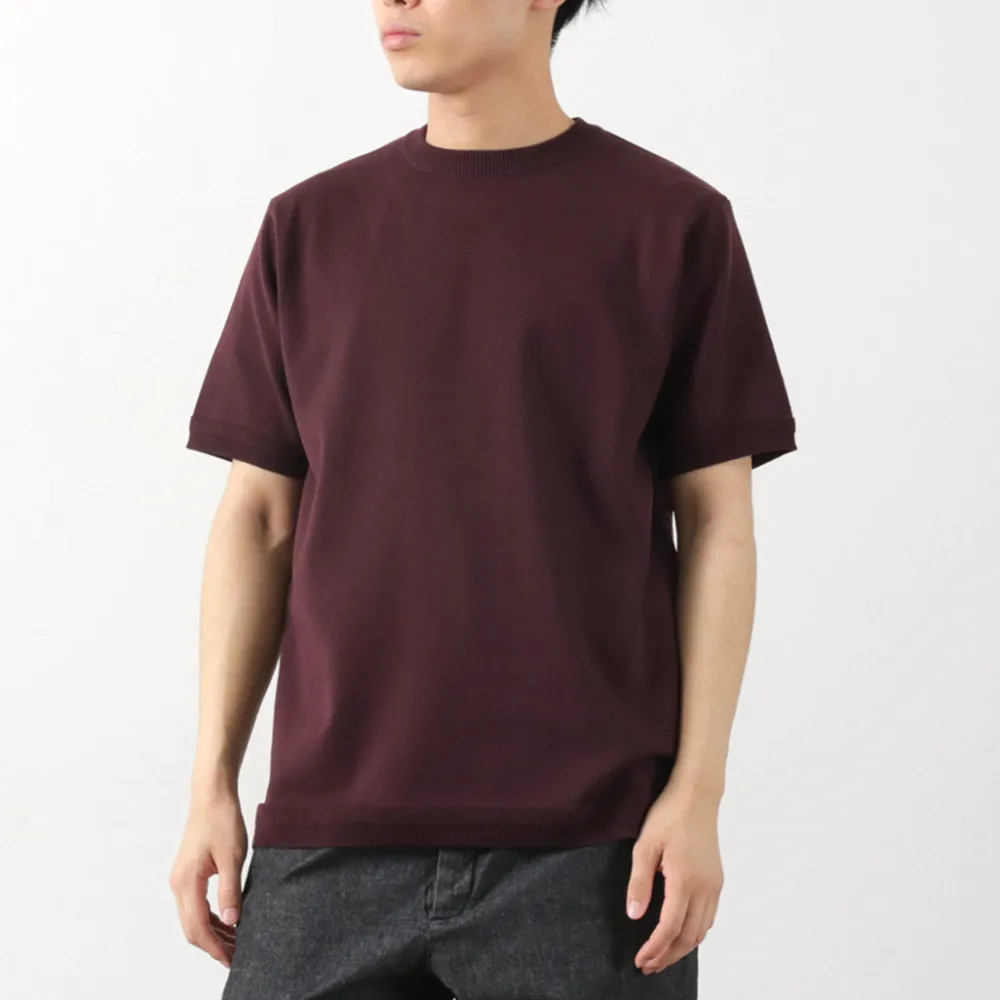FUJITO Knits^/ Crew Neck Knit T-Shirt