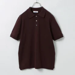 FUJITO T-Shirts^/ Knit Polo Easy Solid Collar