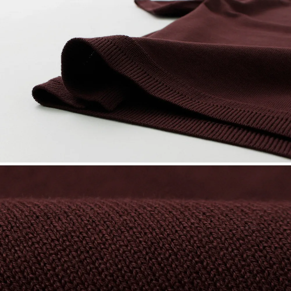 FUJITO T-Shirts^/ Knit Polo Easy Solid Collar