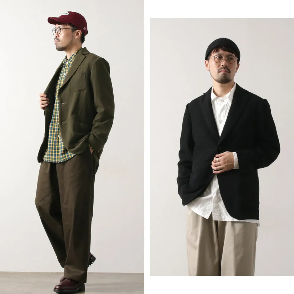 FUJITO Jackets^/ Naun 2B jacket Wool serge