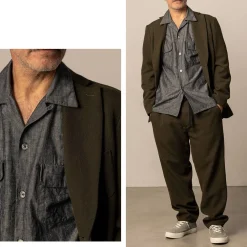 FUJITO Jackets^/ Naun 2B jacket Wool serge