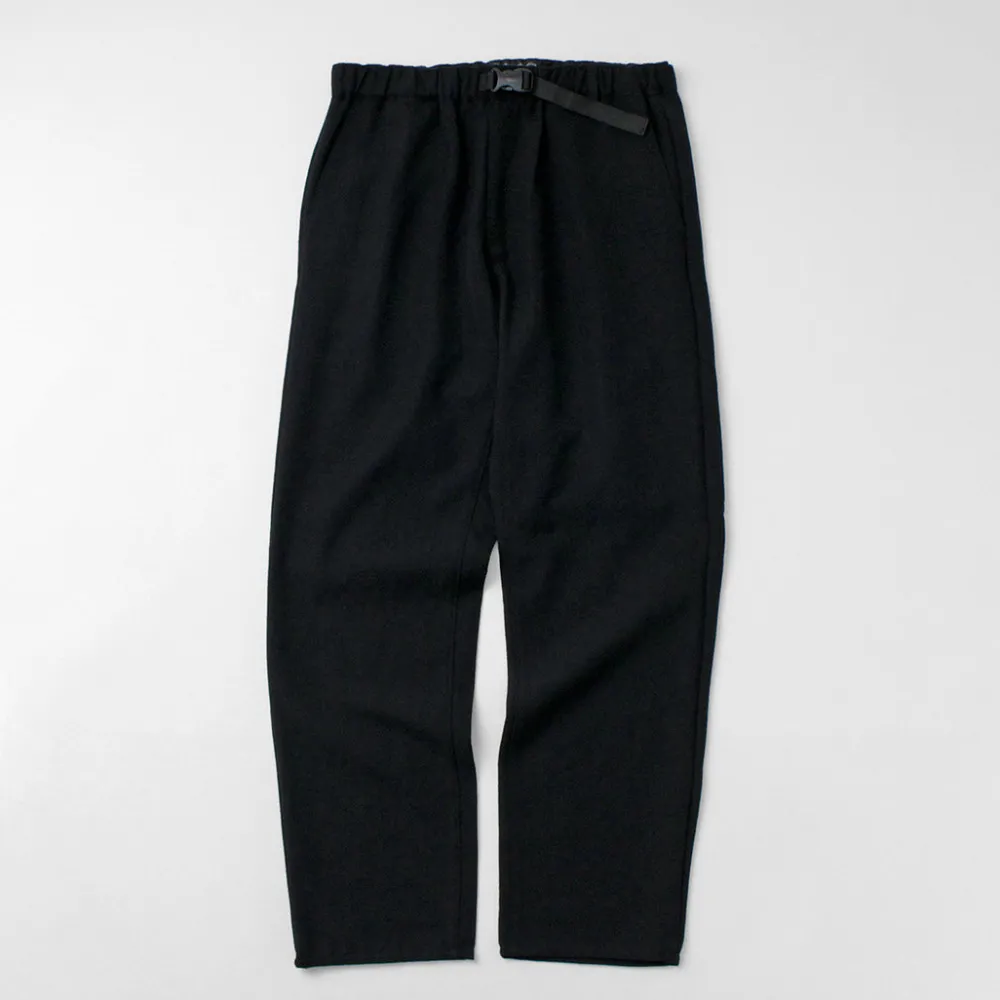 FUJITO Trousers^/ N.O.UN Beltless Pants Wool Serge