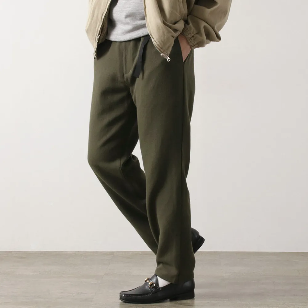 FUJITO Trousers^/ N.O.UN Beltless Pants Wool Serge