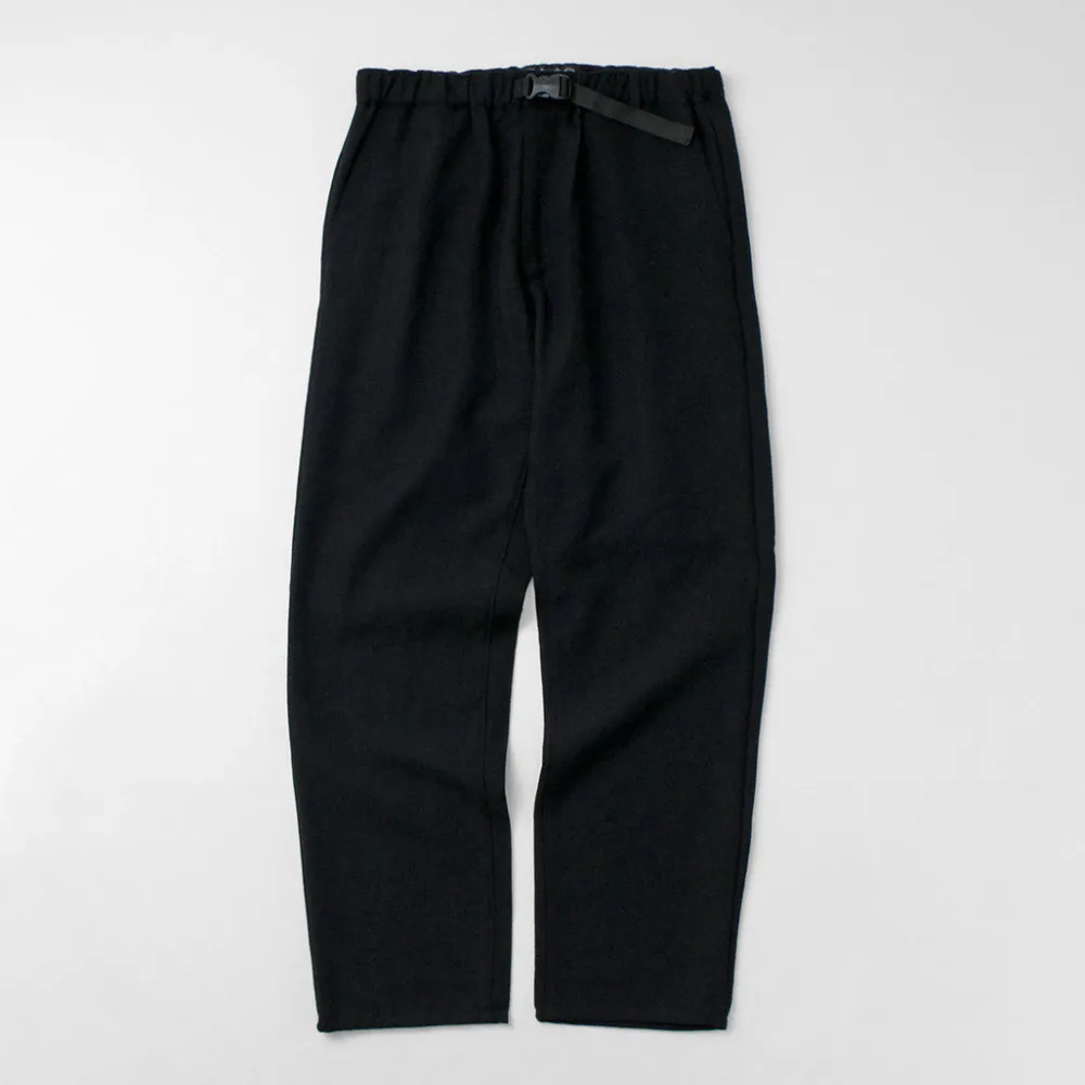 FUJITO Trousers^/ N.O.UN Beltless Pants Wool Serge