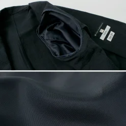 FUJITO Jackets^/ N.O.UN Jacket Cotton Linen Seersucker navy