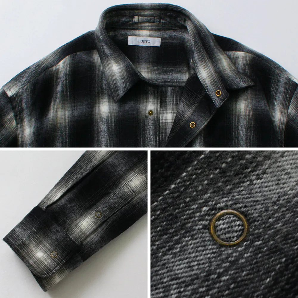 FUJITO Shirts^/ Ring Shirt Ombre Check