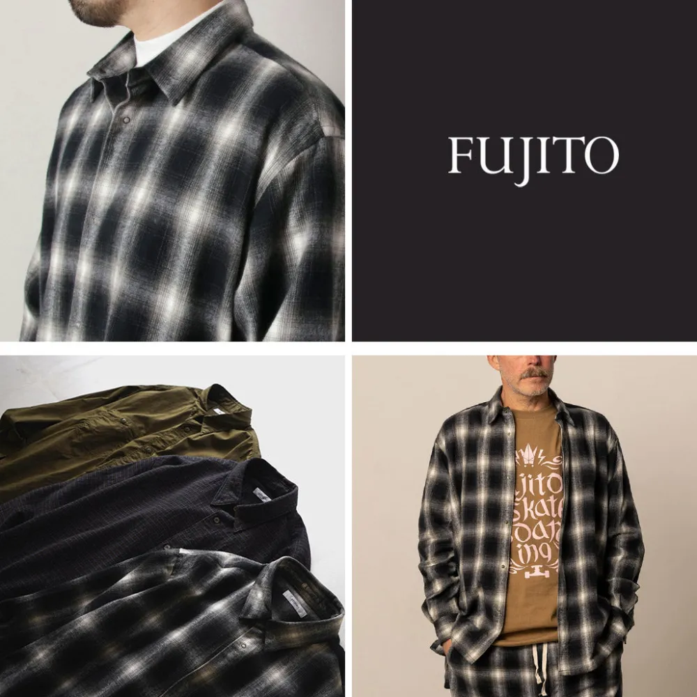 FUJITO Shirts^/ Ring Shirt Ombre Check
