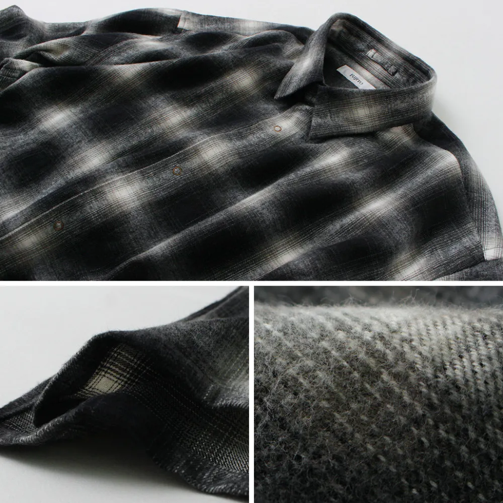 FUJITO Shirts^/ Ring Shirt Ombre Check