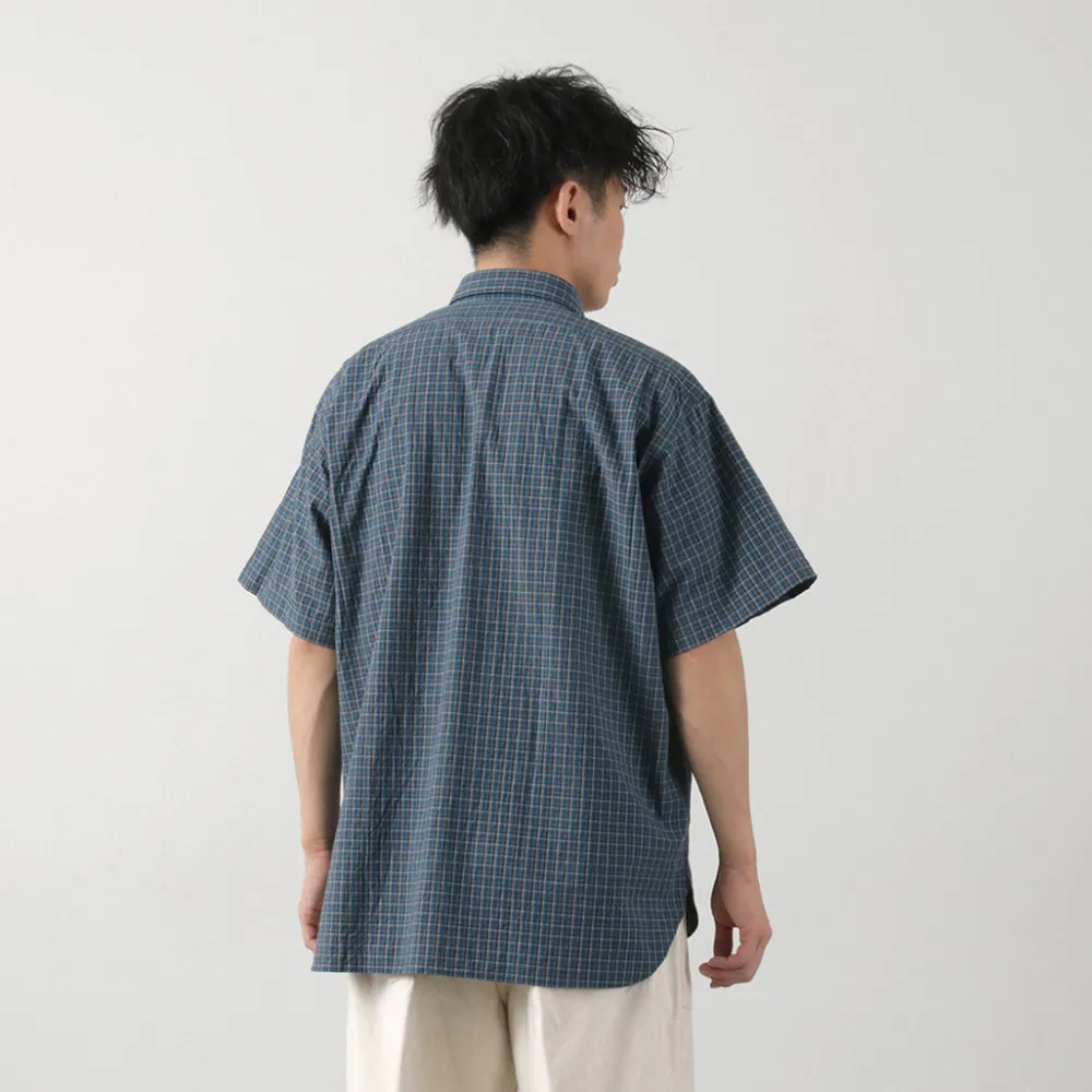 FUJITO Shirts^/ Short Sleeve Fatigue Shirt navy